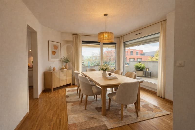 Exclusive attic occupying the entire floor with large terrace in the heart of Perly (3)