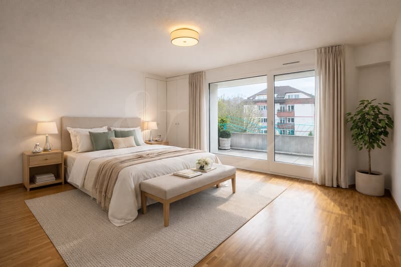 Exclusive attic occupying the entire floor with large terrace in the heart of Perly (11)