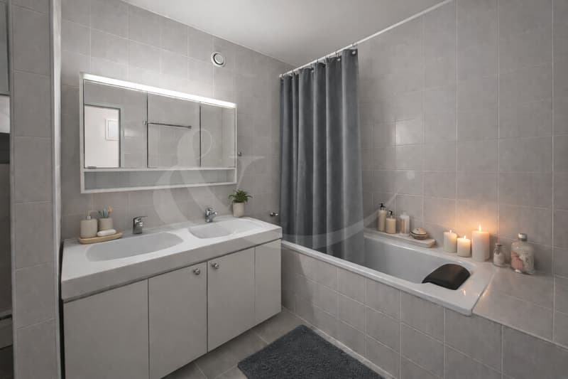 Exclusive attic occupying the entire floor with large terrace in the heart of Perly (9)