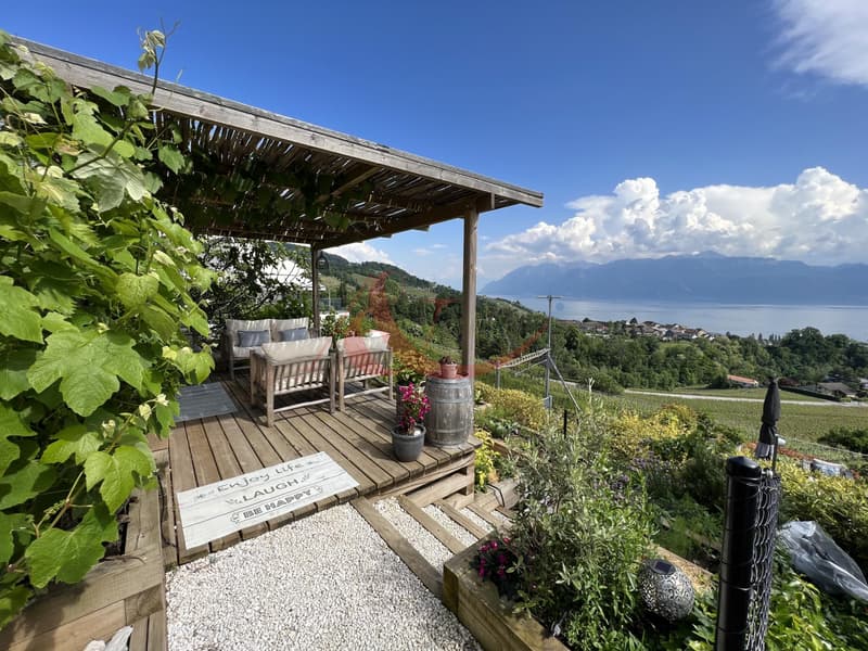 Residenza contemporanea con vista sul lago e le Alpi - La Conversion (8)