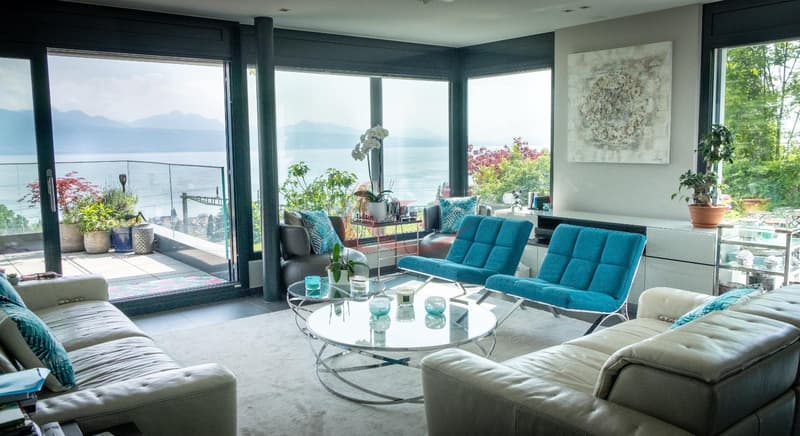 Residenza contemporanea con vista sul lago e le Alpi - La Conversion (3)