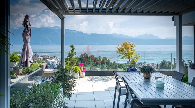 Residenza contemporanea con vista sul lago e le Alpi - La Conversion (2)