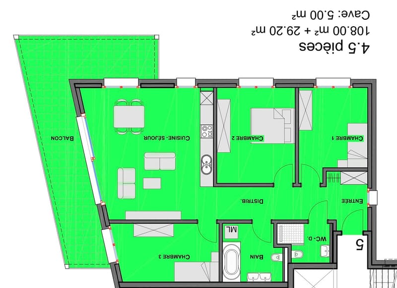 Magnifique appartement à louer (4)