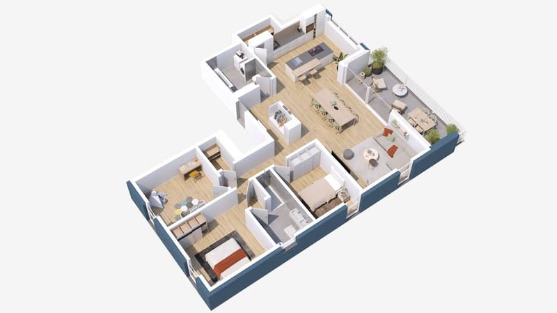 NEUF - GRAND appartement - ensoleillé (3)