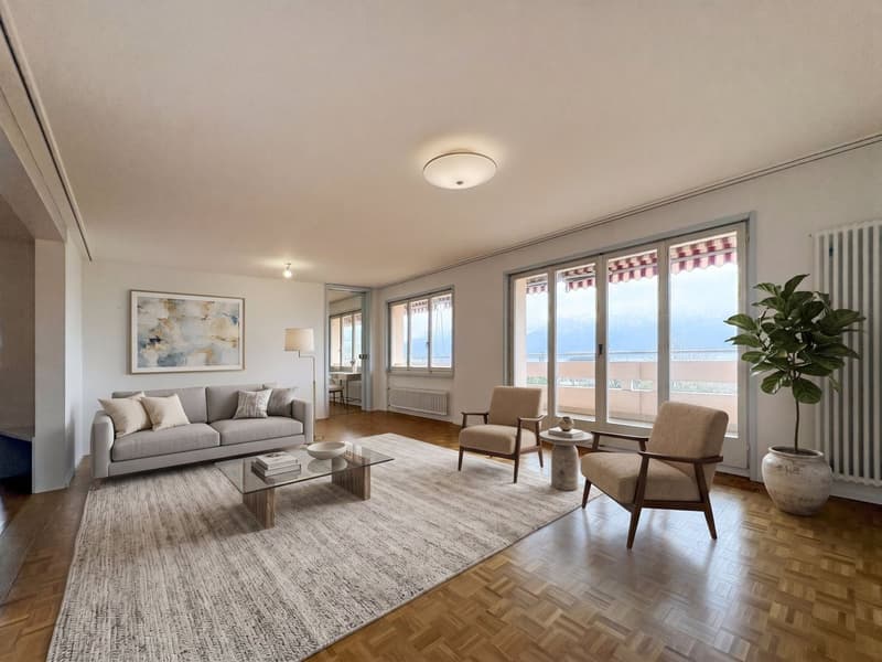 3.5 room apartment for sale in Chexbres - 90m2 recently renovated (3)