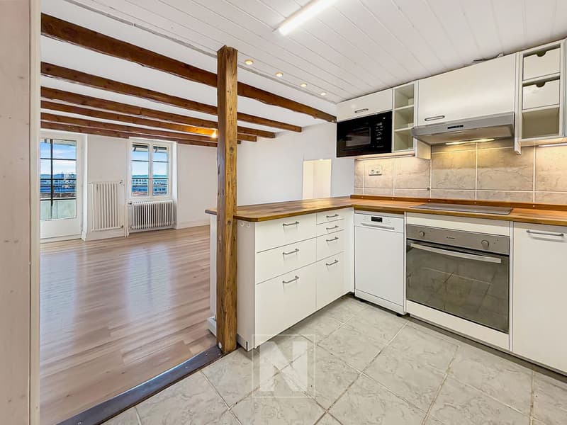 Duplex à l'étage