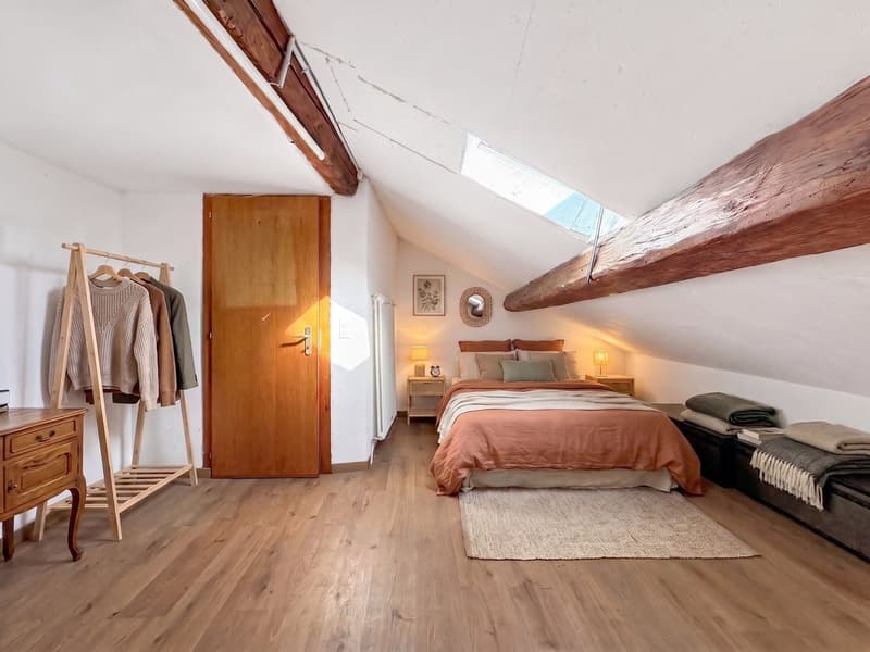 Duplex à l'étage - aménagé virtuellement