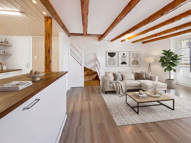 Duplex à l'étage - Aménagé virtuellement