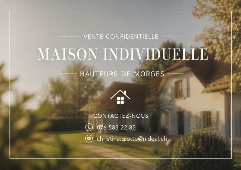 Vente maison vaudoise 8 pièces, environ 300 m2, proche de Morges, terrain d'environ 3000 m2 (1)