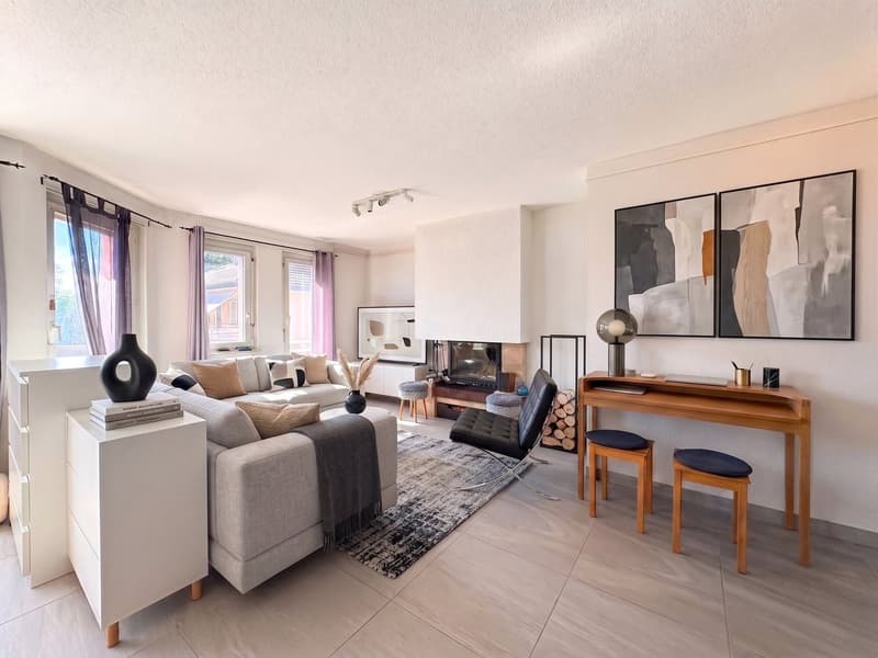 Wohnung mit 4,5 Zimmern zu verkaufen in Morges - 124 m2, mit Kamin und Balkon! (1)