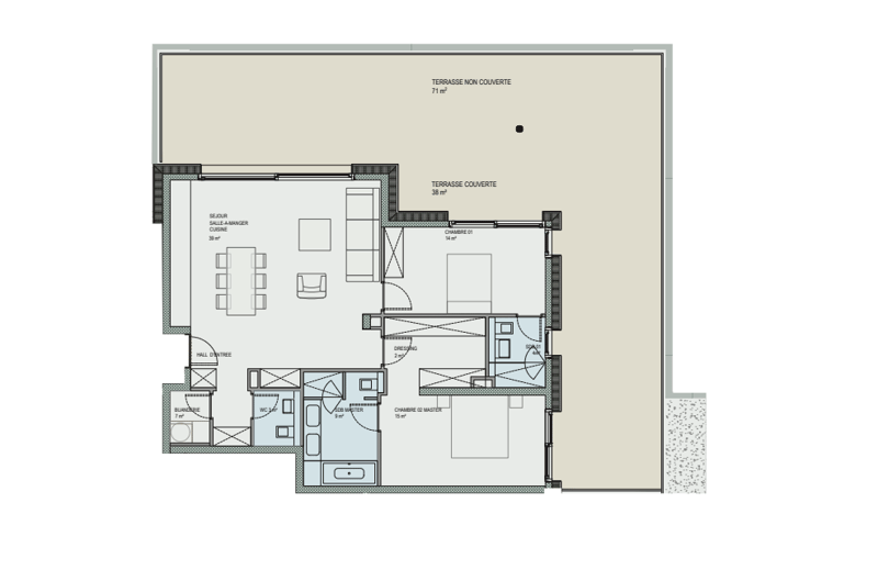 ANIERES - Appartement de luxe avec grande terrasse vue lac (4)