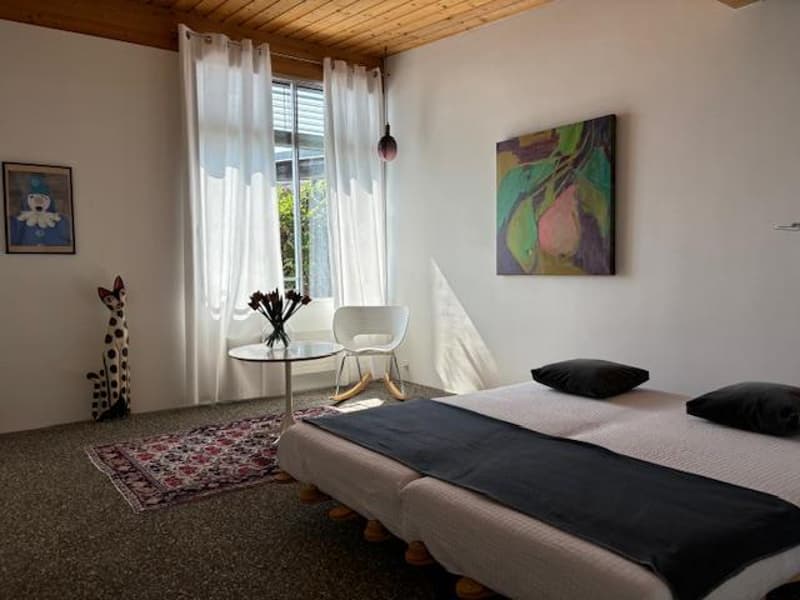 Charming semi-detached villa with furniture and view of the lake and the Alps (11)