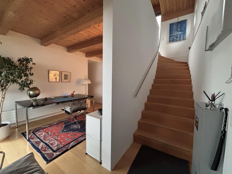 Charming semi-detached villa with furniture and view of the lake and the Alps (8)