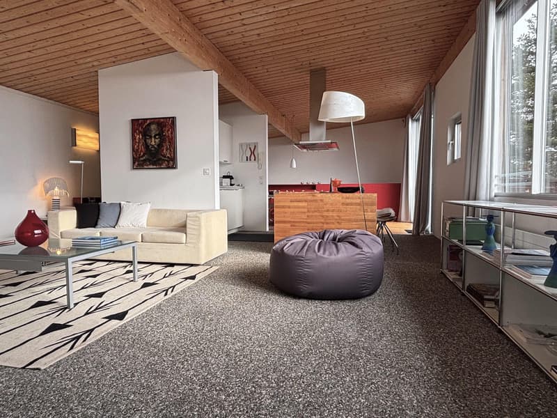 Charming semi-detached villa with furniture and view of the lake and the Alps (5)