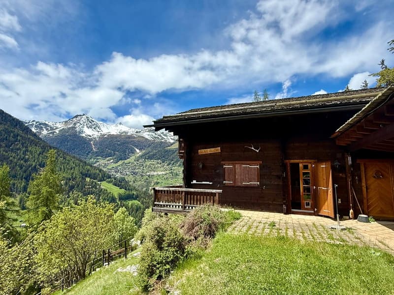 Chalet de 6.5 pièces avec vue panoramique sur les montagnes à Anniviers (1)
