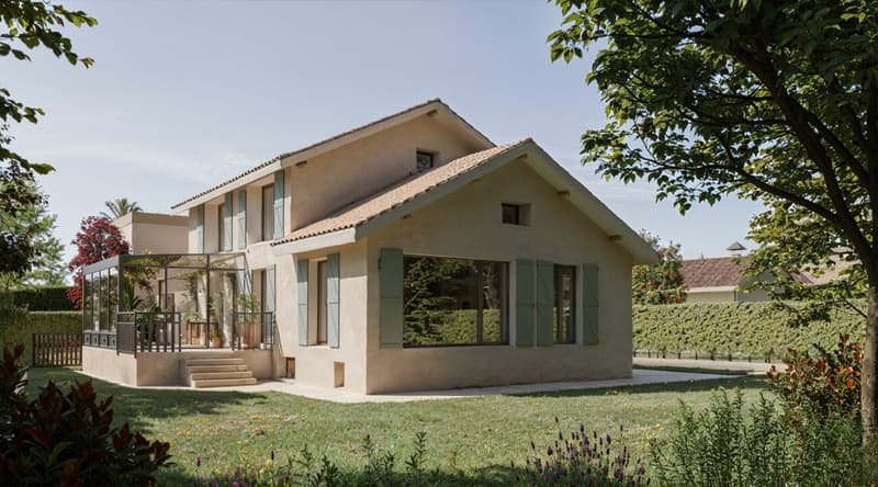 Villa neuve 7 pièces à vendre à Thônex avec grand jardin (1)