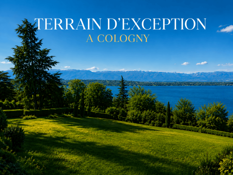 Terrains avec vue lac à Cologny (1)