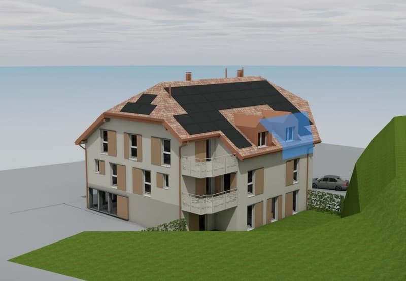 PROJET NEUF : Appartement de 3.5 pièces aux combles (6)