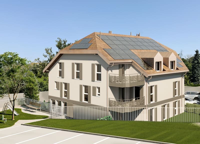 PROJET NEUF : Appartement de 3.5 pièces au rez-de-chaussée (2)