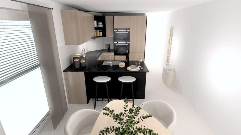 Apartment with 3.5 rooms in the attic - New (9)