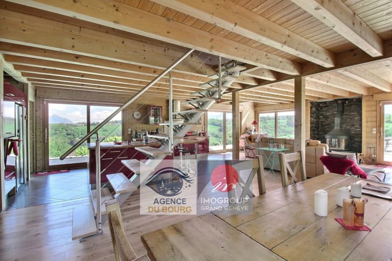 Chalet mit Panoramablick und Garten - La Muraz (4)