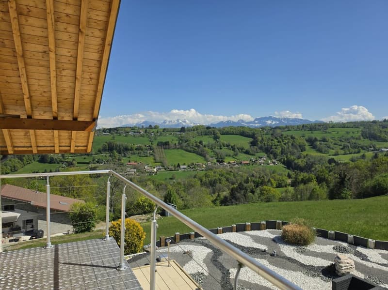 Chalet mit Panoramablick und Garten - La Muraz (7)