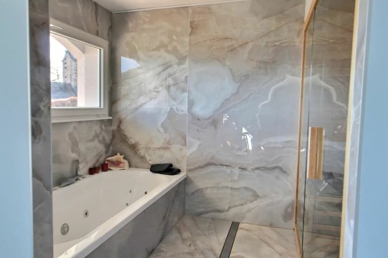 Villa ristrutturata con jacuzzi e sauna - magnifico giardino con vista sul lago e Mont-Blanc (8)
