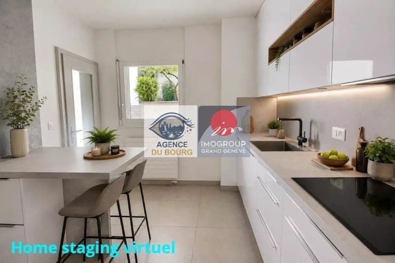 Spacious duplex with private garden in the style of a house - Anières (6)