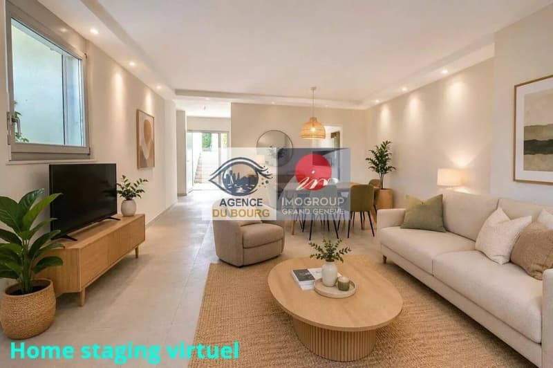 Spacious duplex with private garden in the style of a house - Anières (4)