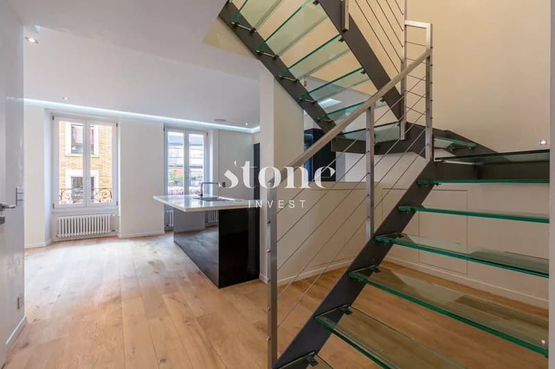 In the heart of Eaux-Vives! Superb duplex with terrace (7)