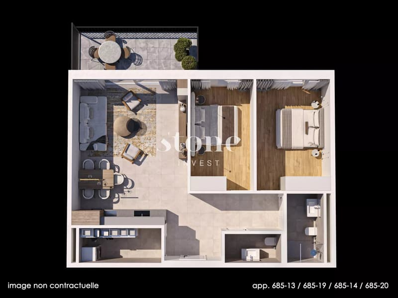 Beautiful new apartment with terrace and garden (9)