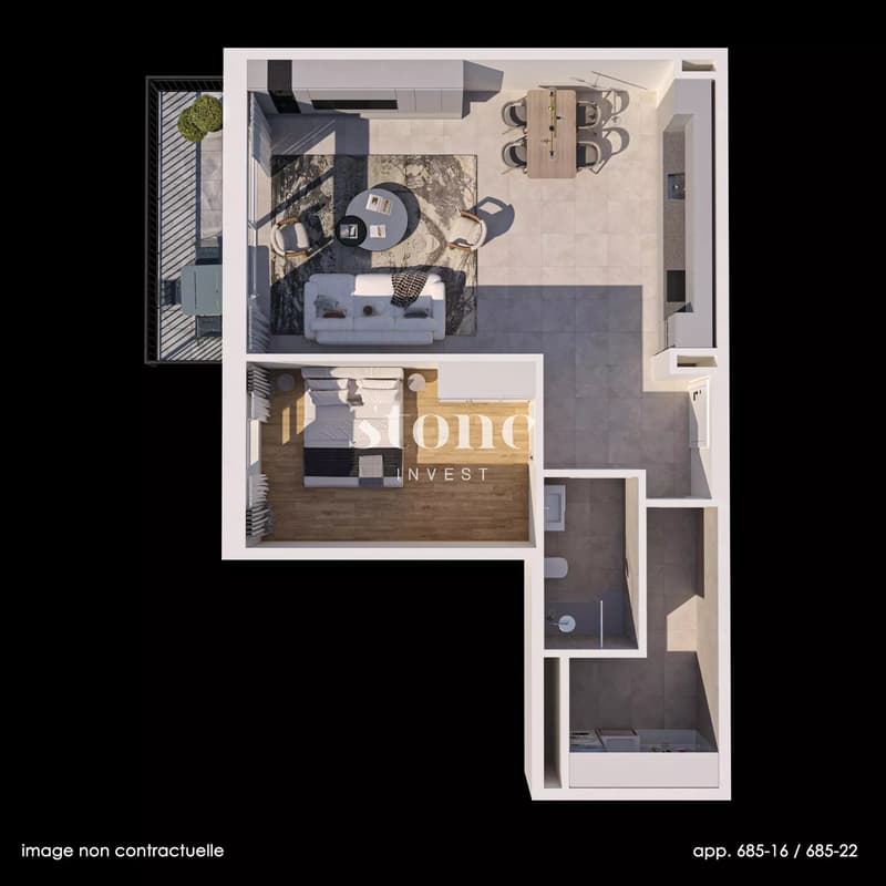 Superbe appartement neuf avec balcon (4)