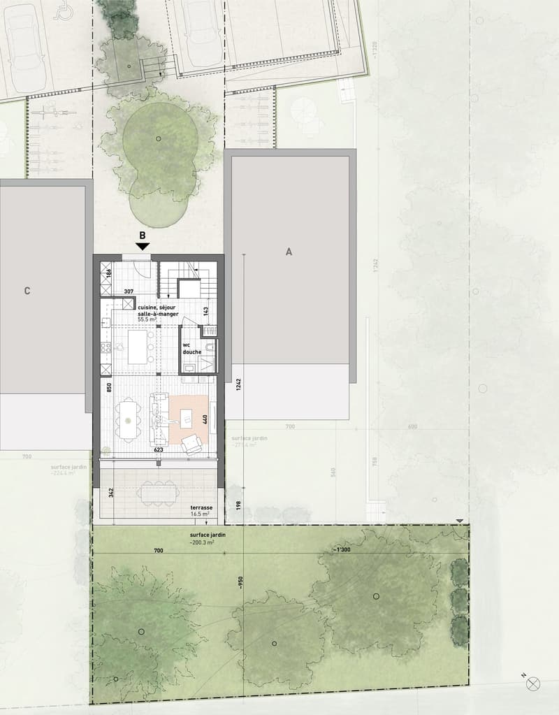 Dernière villa! 3 HABITATIONS GROUPEES THPE/2000W - Vente sur plan (10)