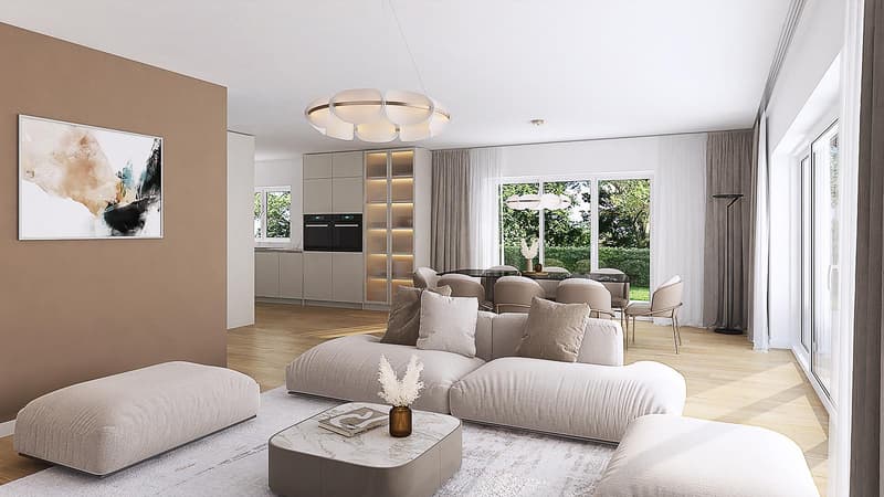 Construction site open! Project of 2 semi-detached villas on plans (only one left) (4)