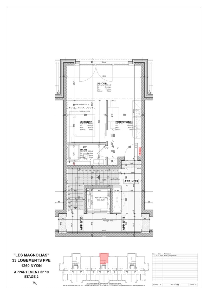 Studio meublé de standing au coeur de Nyon, au calme et a deux pas de la gare. (9)