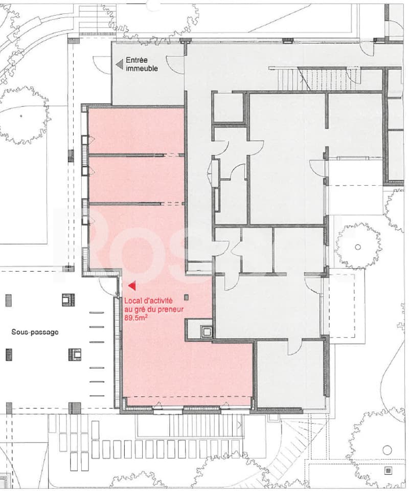 Bureaux d'env. 89 m² au rez-de-chaussée (6)