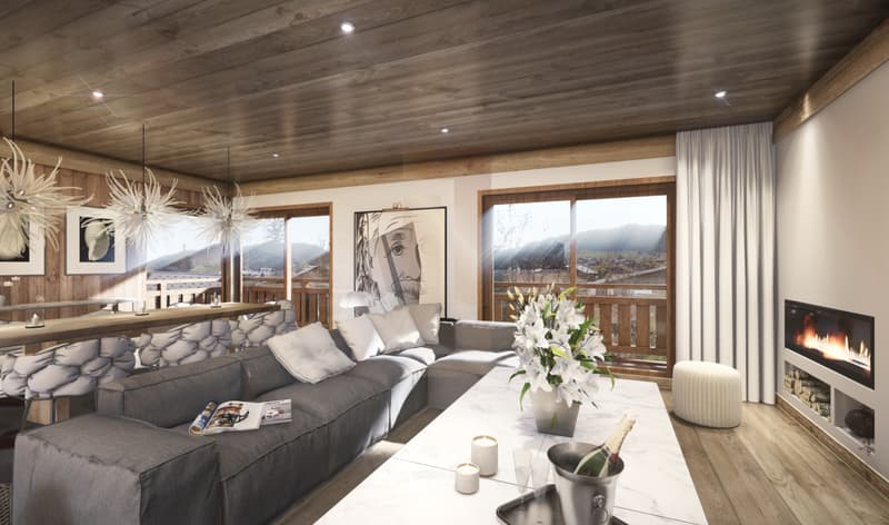 Attique d'Exception avec Vue Panoramique sur les Alpes (2)