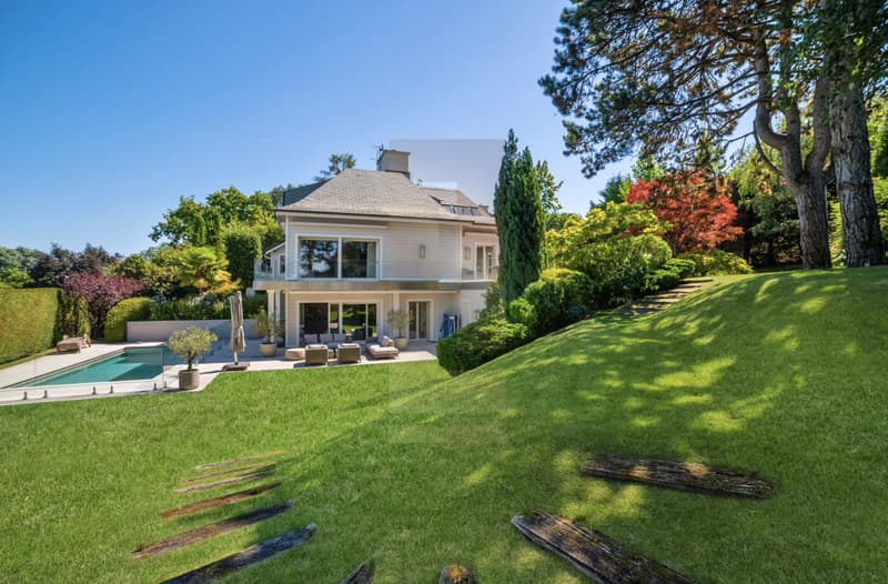 Sublime casa con vista lago ad Anières (7)
