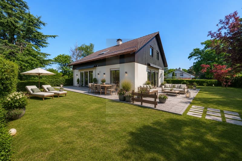 Elegantes Familienhaus in Genthod vor den Toren von Genf (1)