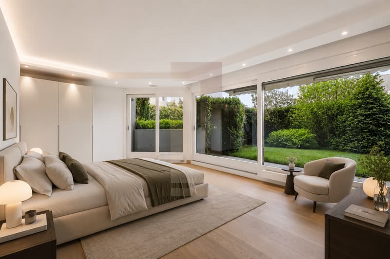 Eccezionale 6.5 locali in duplex con giardino a Champel (8)