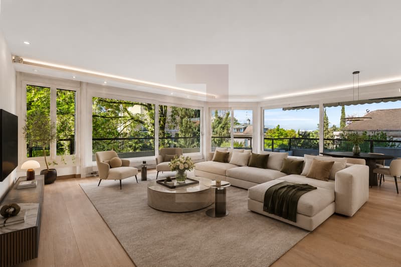 Eccezionale 6.5 locali in duplex con giardino a Champel (1)