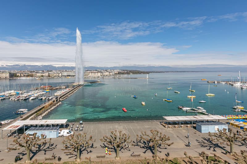 Attico nuovo di eccezione con vista panoramica sul lago e getto d'acqua (2)