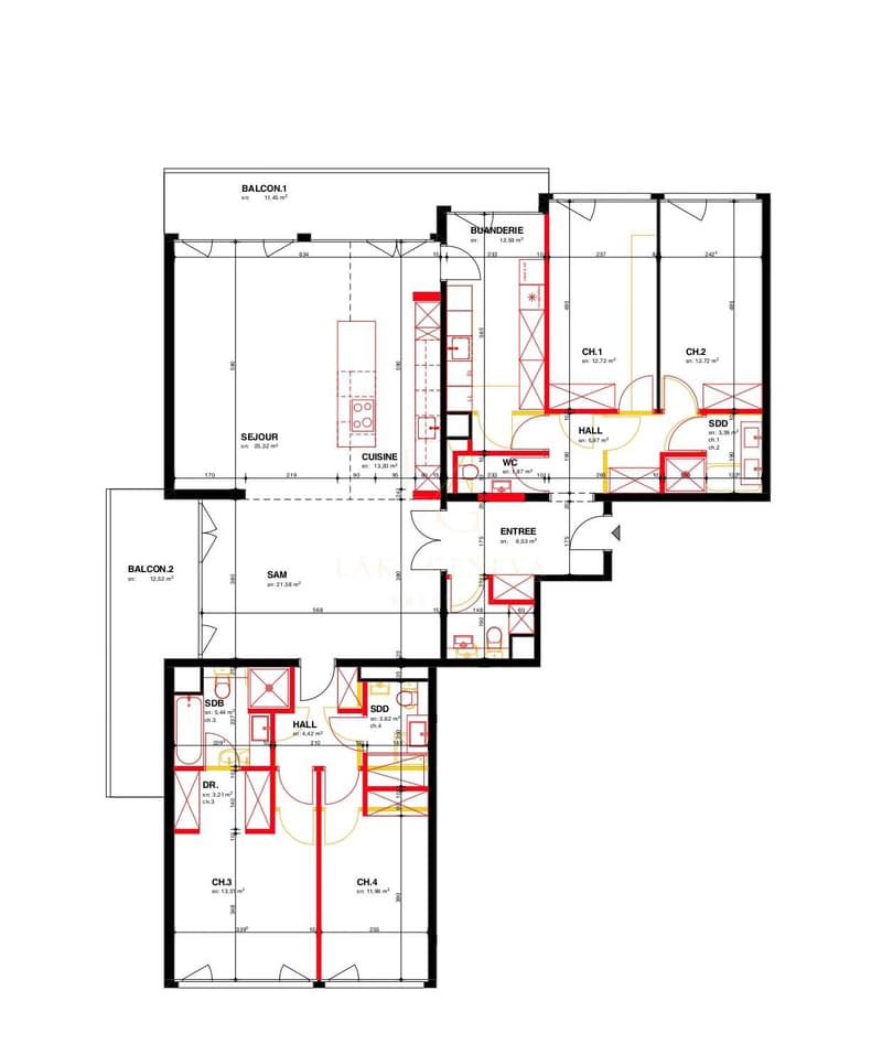 Exclusivité grand appartement sur le Parc Alfred Bertrand (11)