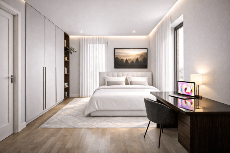 Ampio appartamento di 3,5 locali con terrazza e giardino (7)
