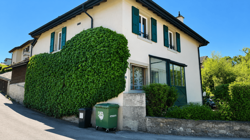 Villa individuelle de caractère avec deux spacieux appartements à proximité du centre-ville (26)