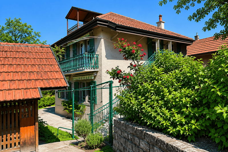 Villa individuelle de caractère avec deux spacieux appartements à proximité du centre-ville (2)