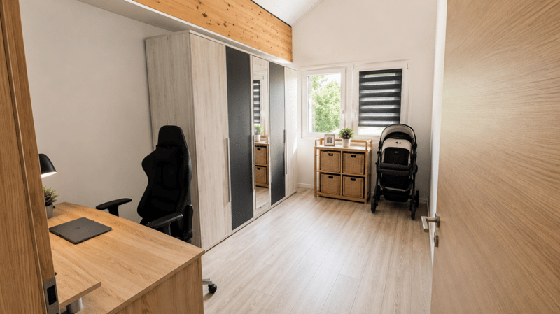 Splendida villa indipendente con 2 unità abitative e un ampio locale disponibile adibito a monolocale, nelle immediate vicinanze del centro di Yverdon, con un ampio giardino ricco di alberi e fiori (25)