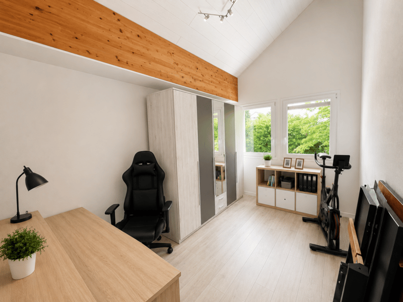 Splendida villa indipendente con 2 unità abitative e un ampio locale disponibile adibito a monolocale, nelle immediate vicinanze del centro di Yverdon, con un ampio giardino ricco di alberi e fiori (30)