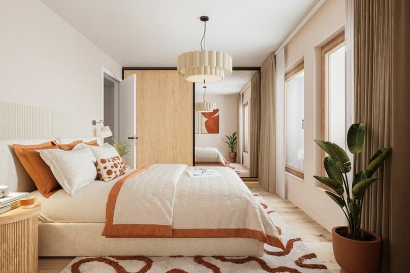 Wohnung mit 2,5 Zimmern im Erdgeschoss mit Loggia und eigenem Garten und Gemüsegarten (5)