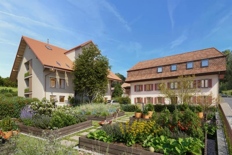 Wohnung mit 2,5 Zimmern im Erdgeschoss mit Loggia und eigenem Garten und Gemüsegarten (2)